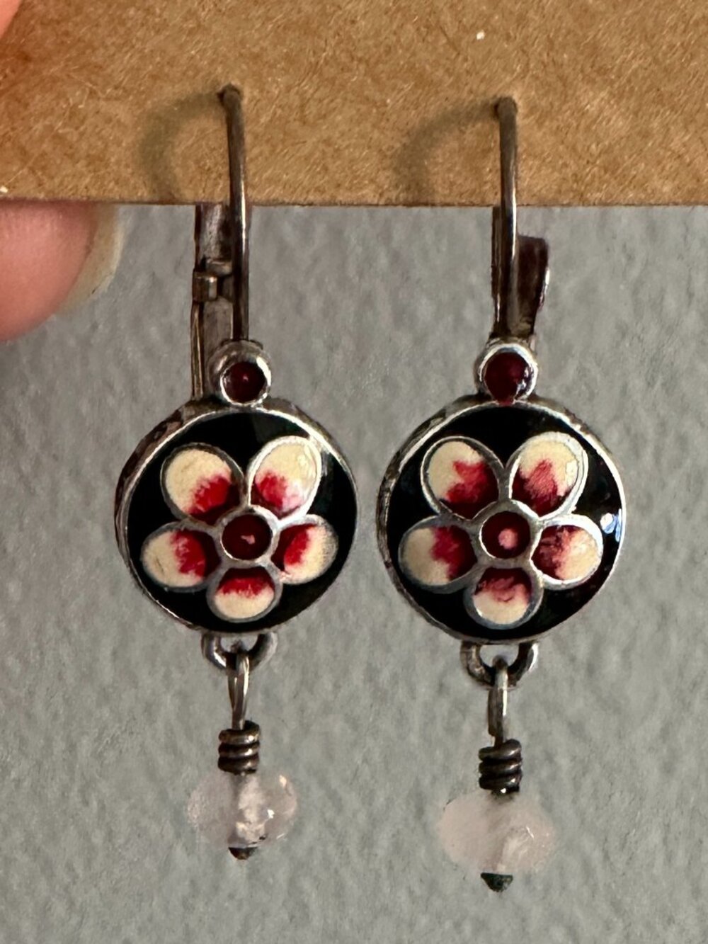 Brighton Enamel Flower Earrings